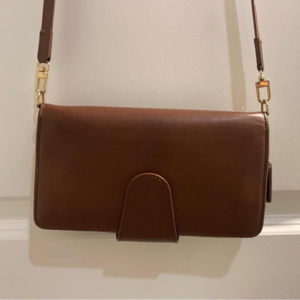 Crossbody Leather Purse Wallet